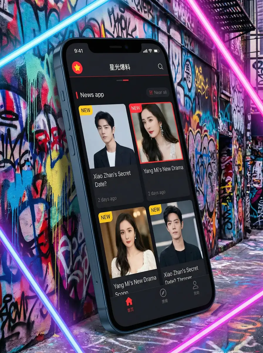 angeldark APP界面展示 - 掌上吃瓜神器